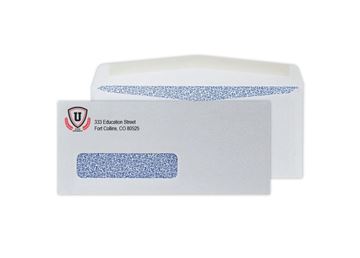 #10 Envelope, Security Tint, Poly Window || Custom Envelopes || 2 Standard Spot Color