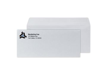 #10 Envelope, Peel & Seal || Custom Envelopes || 2 Standard Spot Color, Raised