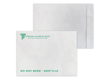 Tyvek® Envelope 9" x 12" Catalog || Custom Envelopes || Zip Stick®, 1 Standard Color Imprint