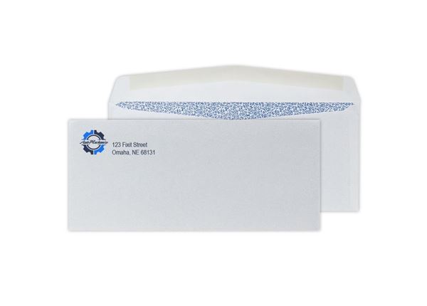 #10 Envelope, Security Tint || Custom Envelopes || 2 Standard Spot Color