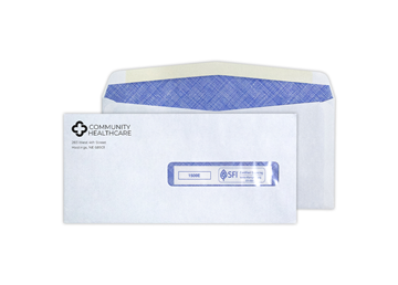 4 1/2" x 9 1/2" HCFA Window Security Envelope || Custom Envelopes || Spot Color