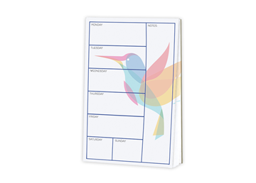 5.5" x 8.5" Note Pad || Custom Note Pads || White 70 lb. Text, 25 Sheets per Pad