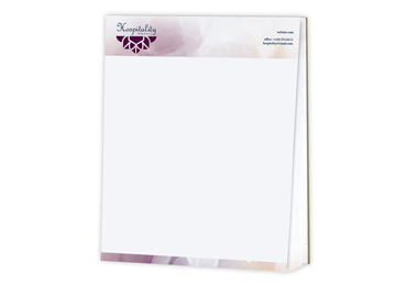 8.5" x 11" Note Pad || Custom Note Pads || White 60 lb. Text, 50 Sheets per Pad