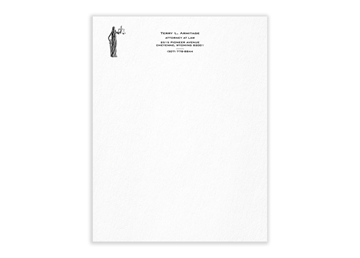 Blind Embossed Letterhead || Letterhead || 1 Standard Ink, Flat Print