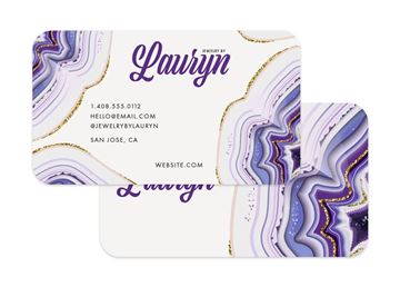 Full Color Flat Standard Business Cards || Business Cards || 2 Sided, Round Corners