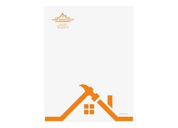 Spot Color Letterhead || Letterhead || 1 PMS Ink, Flat Print