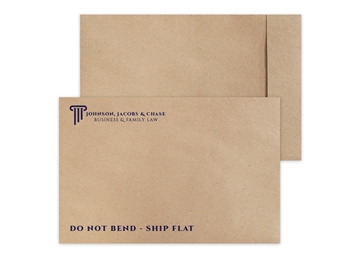 Custom TerraBoard™ Envelope 10 1/2" x 16" || Custom Envelopes || 1 PMS Color Imprint