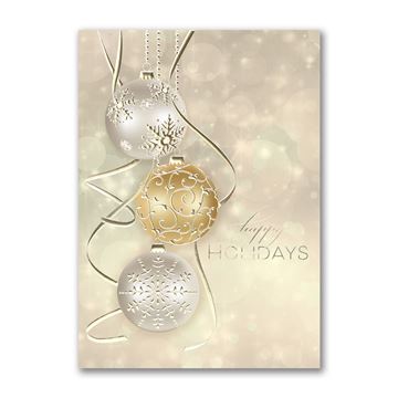 Golden Baubles - Printed Envelope