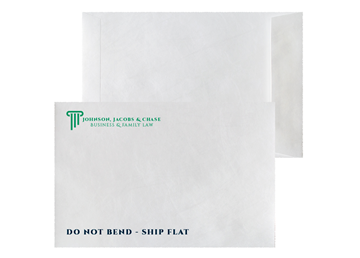 Tyvek® Envelope 6" x 9" Catalog || Custom Envelopes || Zip Stick®, Black + 1 Standard Color