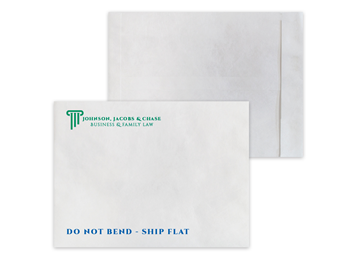 Tyvek® Envelope 9" x 12" Catalog || Custom Envelopes || Zip Stick®, 2 Standard Color Imprint