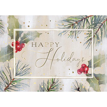 Watercolor Pine - Printed Envelope