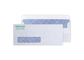 #10 Envelope, Poly Window, Self-Seal || Custom Envelopes || Security Tint, Spot Color