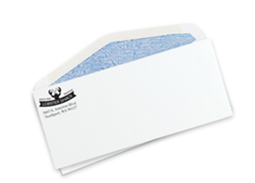 #9 Envelope, Security Tint || Custom Envelopes || Spot Color