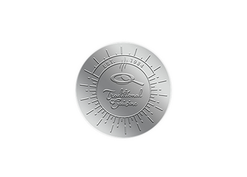 1" Circle Blind Embossed Label