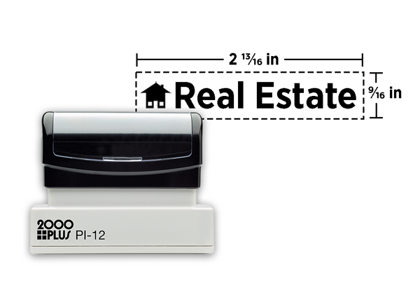 2000 Plus® PI 12 Stamp || Custom Pre-Inked Stamps || 9/16" x 2 13/16" Impression