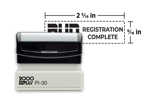 2000 Plus® PI 30 Stamp || Custom Pre-Inked Stamps || 9/16" x 2 5/16" Impression