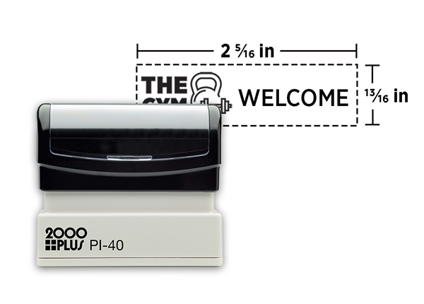 2000 Plus® PI 40 Stamp || Custom Pre-Inked Stamps || 13/16" x 2 5/16"