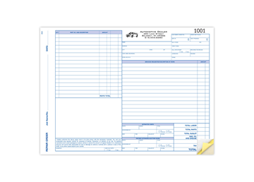 3-Part Carbonless Snap Set State Repair Order