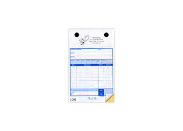 4" X 6-1/2" Carbonless Continuous Register Form, 2 Part