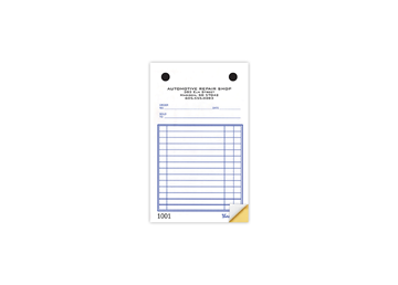 4" X 6-1/2" Carbonless Continuous Register Form, 2 Part