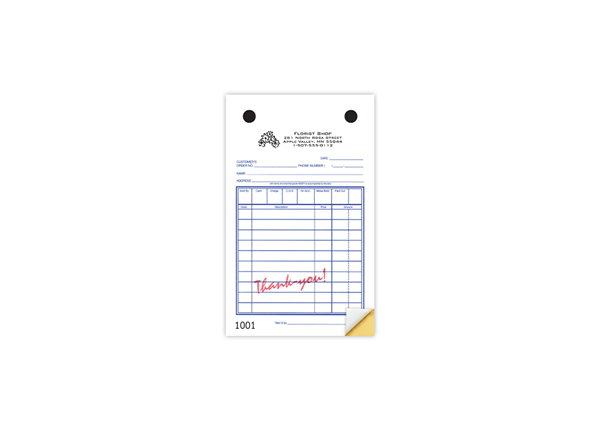 4" X 6-1/2" Carbonless Continuous Register Form, 2 Part