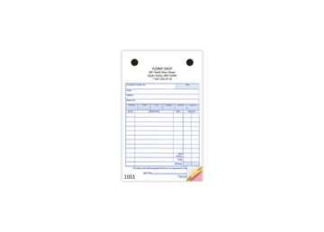 4" X 6-1/2" Carbonless Continuous Register Form, 3 Part