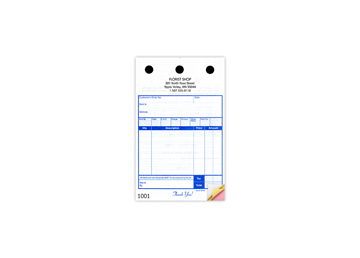 4" X 6-1/2" Carbonless Continuous Register Form, 3 Part