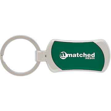 Banner Keychain || Custom Keychains || Laser Engraved White