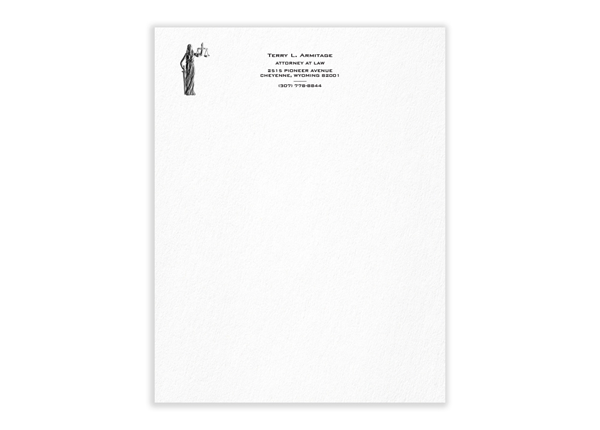 Blind Embossed Letterhead || Letterhead || 1 Standard Ink, Flat Print