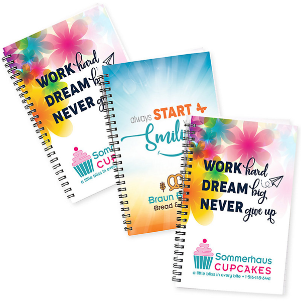 Custom Notebook || Custom Office Accessories || 5.5" x 8.5", Full Color