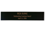 Engraved Black Metal Plate || Custom Indoor Signs || Horizontal, 10" x 2", Gold Imprint