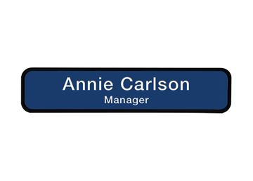 Engraved Designer Wall Sign with Holder || Custom Indoor Signs || Horizontal, 10" x 2"