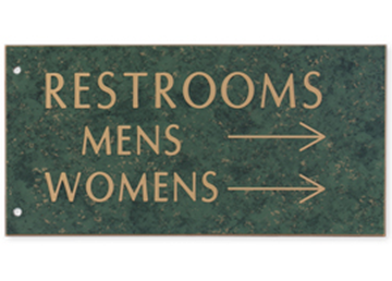 Engraved Extended Wall Holder Replacement Signs || Custom Indoor Signs || Horizontal, 8" x 4"