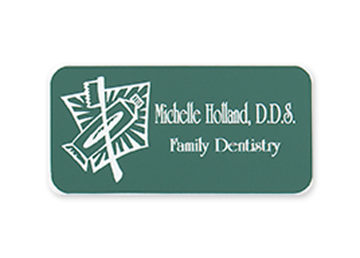 Engraved Plastic Name Badge || Custom Badges || 3" x 2"