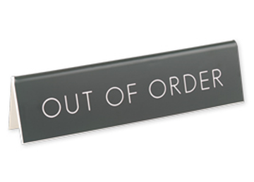 Engraved Table Tent Sign || Custom Indoor Signs || Horizontal, 2" x 8"