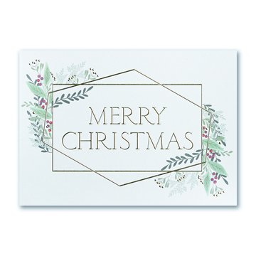 Merry Christmas Lines - Printed Envelope