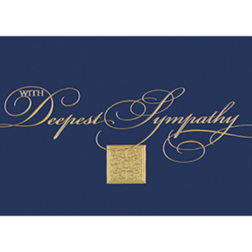 Royal Blue Sympathy - Printed Envelope