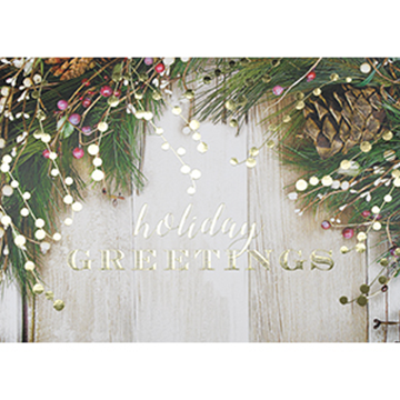 Rustic Holiday Greetings - Printed Envelope