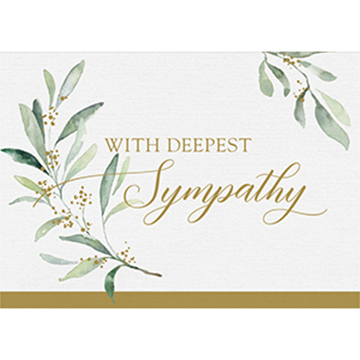 Sympathy Greenery - Printed Envelope