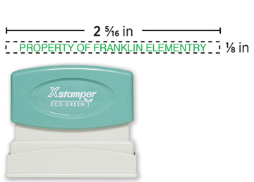 Xstamper® N05 Stamp || Custom Pre-Inked Stamps || 1/8" x 2 5/16" Impression