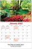 Garden Splendor Wall Calendar || Custom Calendars and Planners || Stapled, Screen Printed