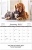 Furry Friends Wall Calendar || Custom Calendars and Planners || Stapled, Screen Printed