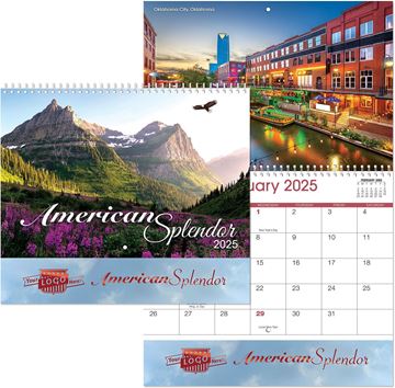 American Splendor Wall Calendar || Custom Calendars and Planners || Spiral, Metallic Foil