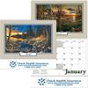 WOODLAND RETREAT SPIRAL WALL CALENDAR FOIL IMPRINT