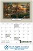 WOODLAND RETREAT SPIRAL WALL CALENDAR FOIL IMPRINT