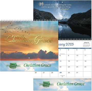 Christian Grace || Custom Calendars and Planners || Spiral, Metallic Foil