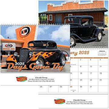 Days Gone By Spiral Wall Calendar || Custom Calendars and Planners || Spiral, Full Color