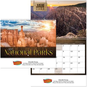 National Parks Wall Calendar || Custom Calendars and Planners || Spiral, Full Color